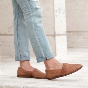 Nisolo | Mara Woven Leather Slip On Brown Loafers Size 9